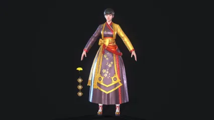 短发美女模型