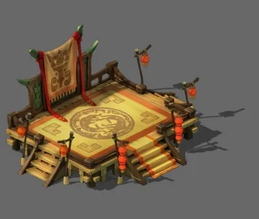 比武台3D模型