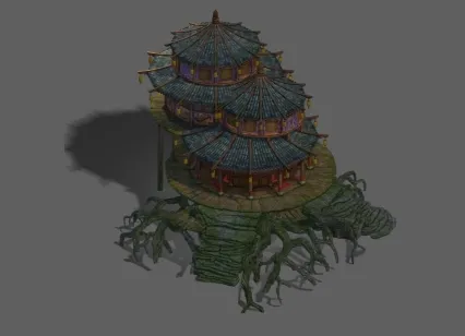 黑龙潭圆形房子模型