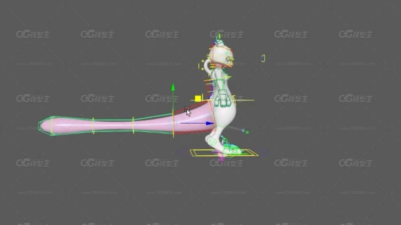 超梦maya模型 有绑定-4