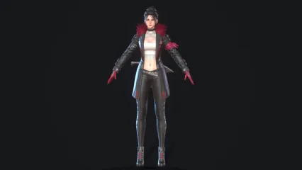 靓女游戏角色模型 绝对的精品模型 FBX格式