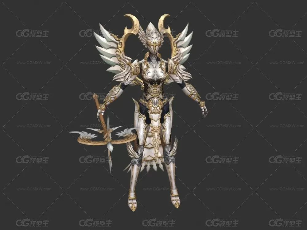 女法师黄金装备模型-1