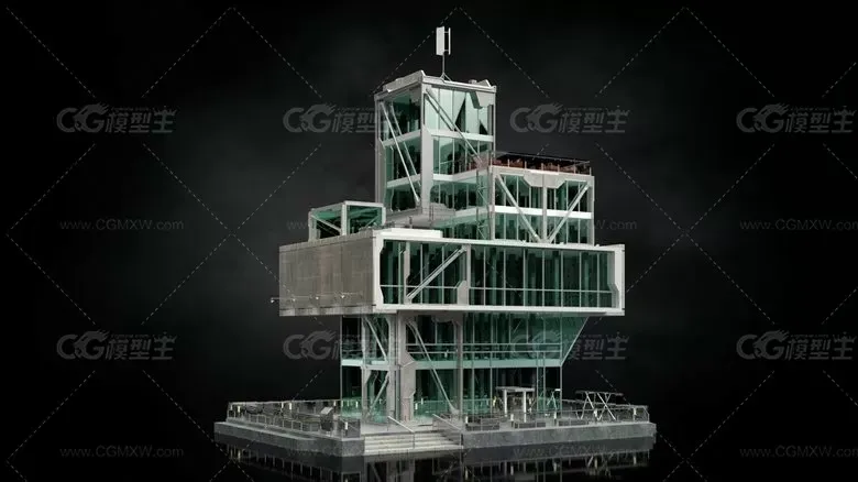 建筑楼房办公楼写字楼高楼大厦3D模型-13