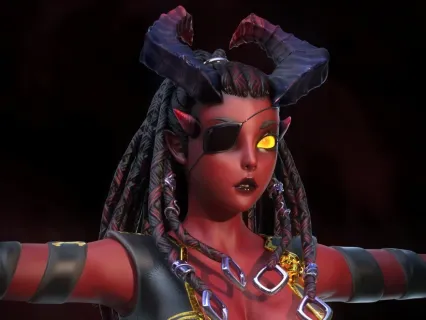 PBR 高质量 马头社 subverse killi 红魔女角色模型