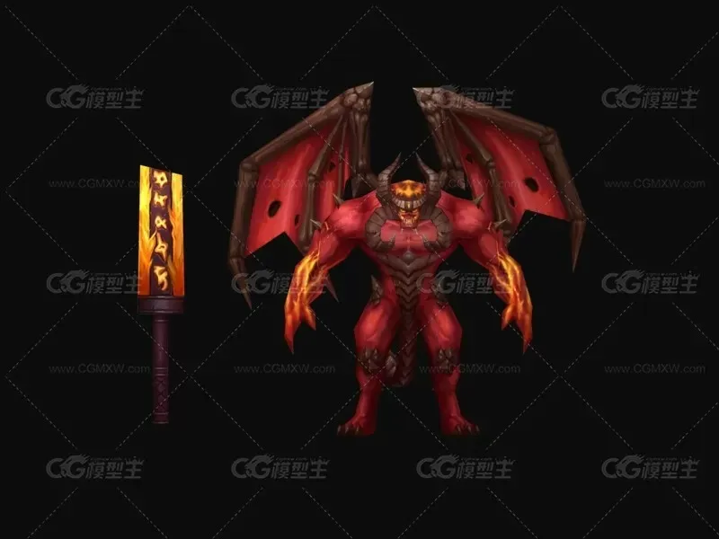恶魔3D模型-2