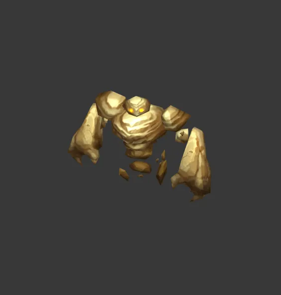 土元素 石头怪3D模型