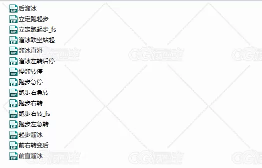 网游角色常用bip动作库-4