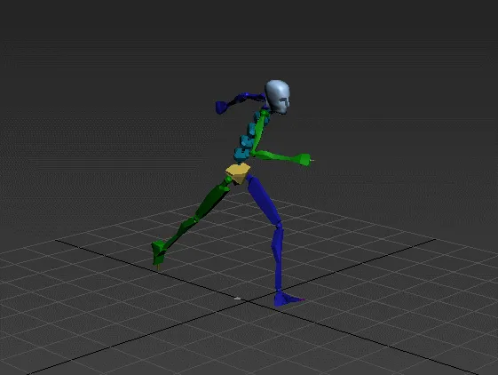 翻滚跑BIP动作文件