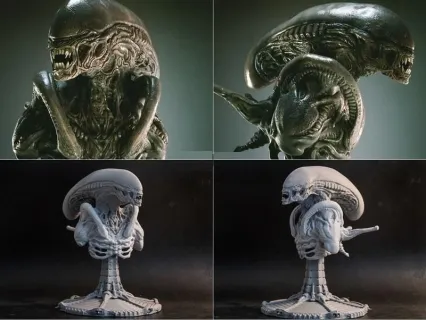 电影异形角色的3d模型