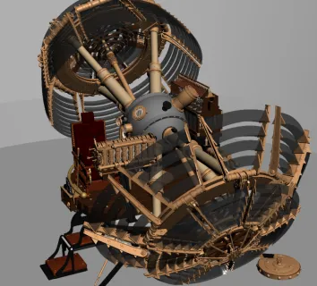 穿梭时空的3D机器人模型设计