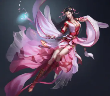 十分好看的仙里仙气儿的 国人画师Li miao原画CG作品