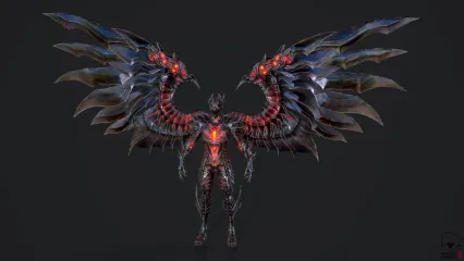 熔岩恶魔游戏怪物模型