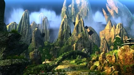 超有意境的群山仙山的山体maya模型下载！带动画！含全套材质贴图！