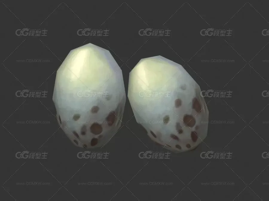 一枚未孵化蛋3D模型-1