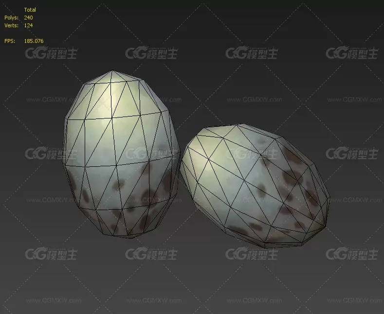 一枚未孵化蛋3D模型-2