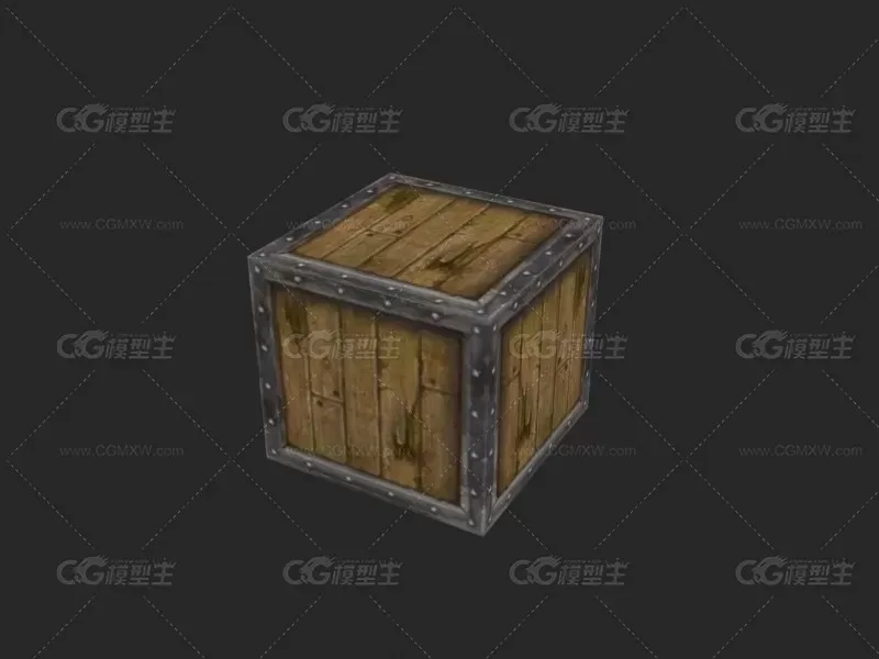 木箱3D模型-1