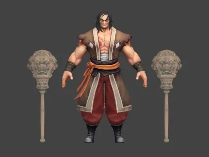 双锤战士3D模型