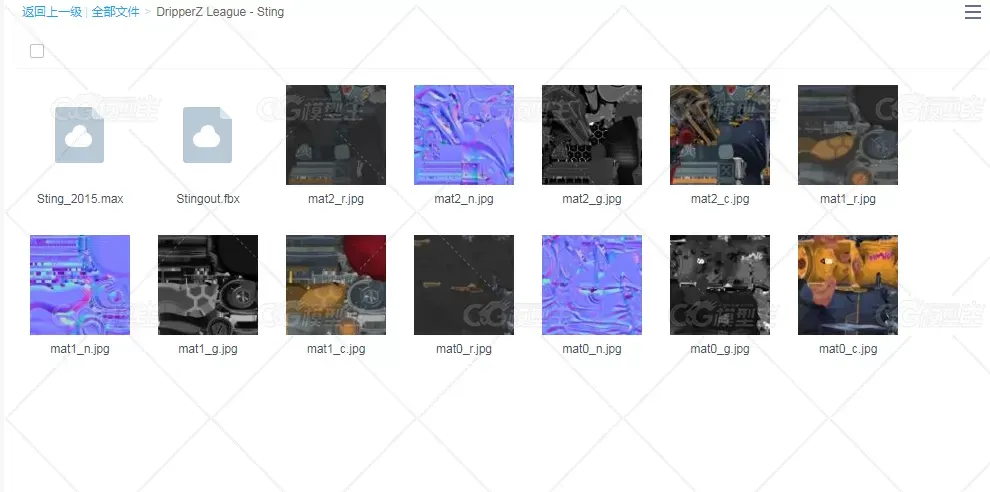 朋克少年3dmax模型-4