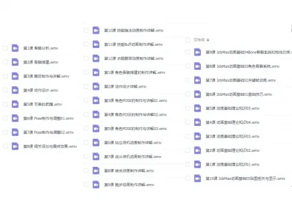 3ds Max游戏动画师精品教程-附带教程源文件