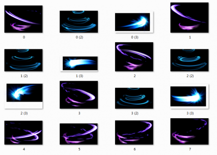 个人收藏的大量高清特效PNG序列帧图片打包下载!含光效粒子火焰闪电烟花爆炸等特效