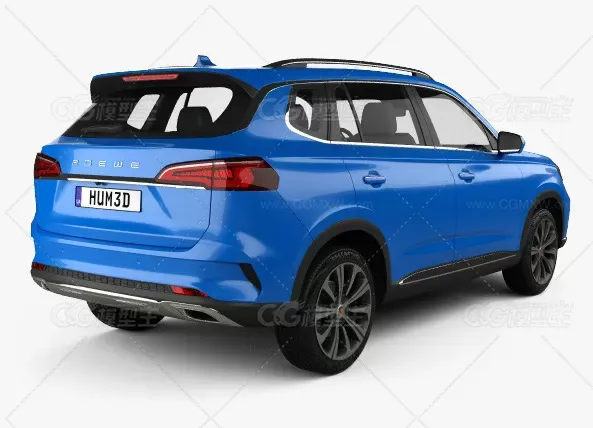 荣威汽车3d模型/Roewe RX5 Max 2019 obj c4d fbx 3d模型-2