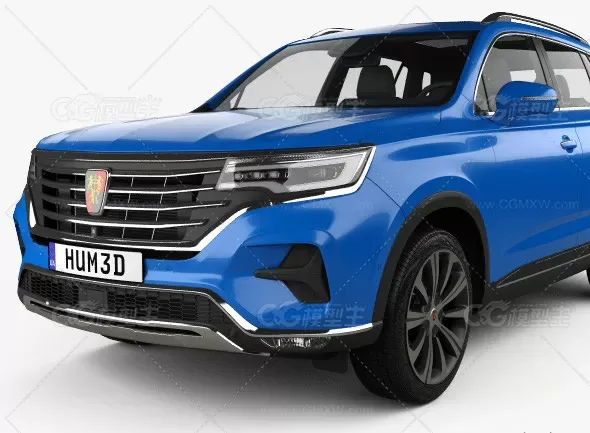 荣威汽车3d模型/Roewe RX5 Max 2019 obj c4d fbx 3d模型-4