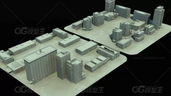 工业园区 建筑场景3D模型-3