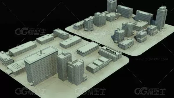 工业园区 建筑场景3D模型-3