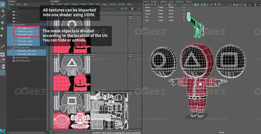 鱿鱼游戏红衣人士兵3D模型-8