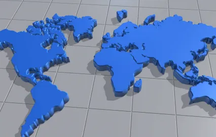 maya做的世界地图立体模型下载！3d世界地图立体世界大陆陆地板块立体地图maya模型 ！