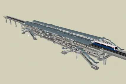 地铁站3D模型
