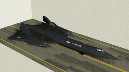 sr-71黑鸟侦察机3D模型