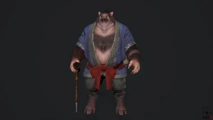 野猪人怪 兽人怪3d模型