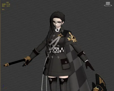 带绑定黑衣服大姐姐