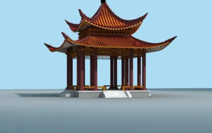 亭子3d模型下载