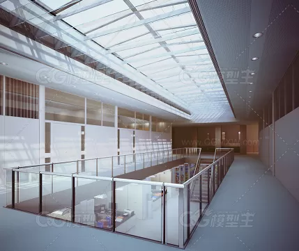 10套影视级逼真写实现代化大楼建筑室内场景3d模型下载！现代化艺术室内场景3dmax模型-2