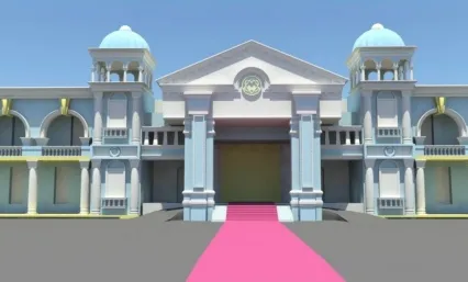 气派的建筑房子maya模型下载！大气政府学校别墅豪宅售楼处商业中心房子建筑maya模型！