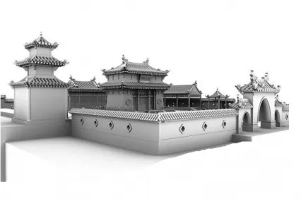 古代大规模的皇宫宫殿式建筑群maya场景模型下载！霸气古建筑！霸气皇城模型！