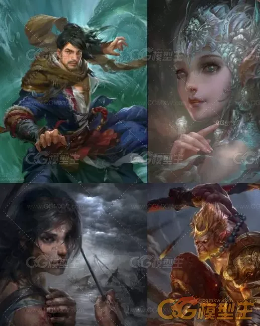精心收集国内外大神们cg绘画插画的作品集（8G多）-6