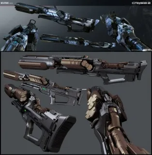 【科幻武器枪械】游戏CG原画设定参考素材2700P