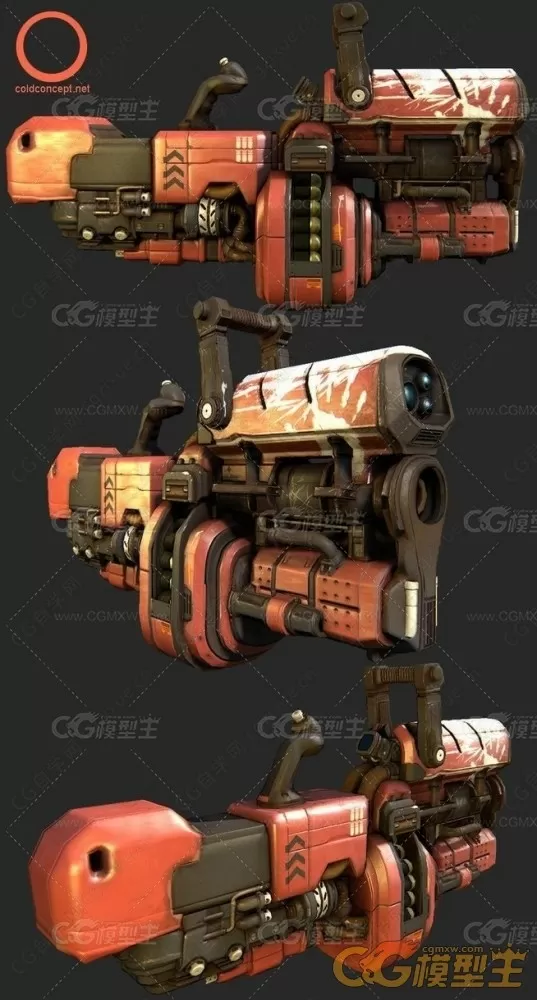 【科幻武器枪械】游戏CG原画设定参考素材2700P-5