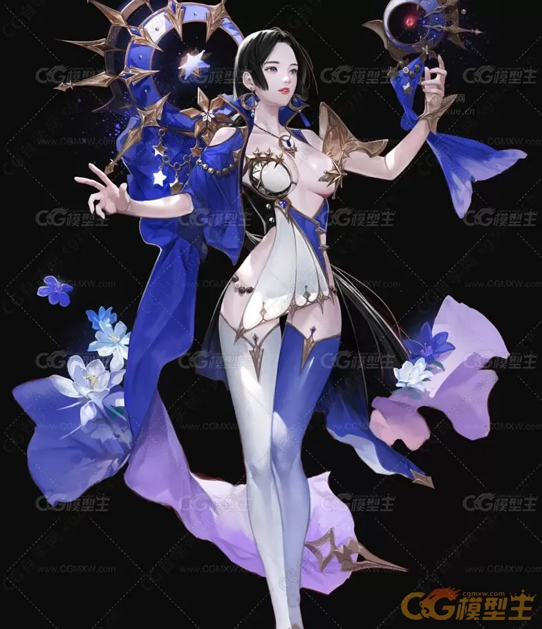 Russian Blue韩国插画师 概念角色设定CG作品-5