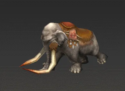 大象3d模型 带全套游戏动作-2
