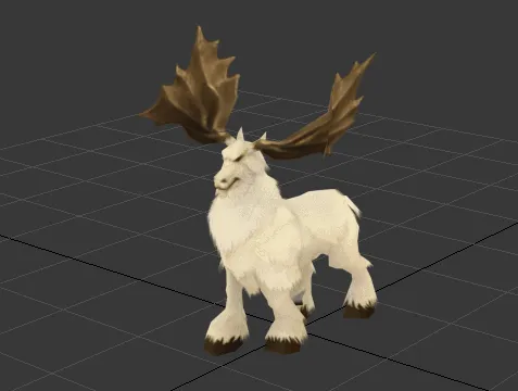 雪鹿3d模型 带全套游戏动作