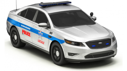 警车3D模型