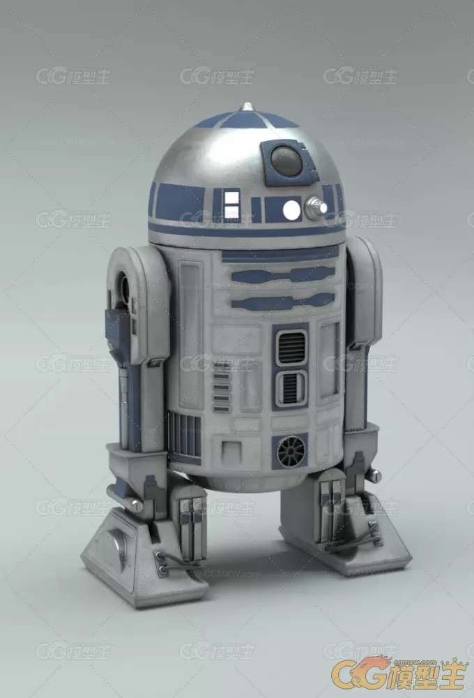 星球大战R2-D2机器人3D模型-2