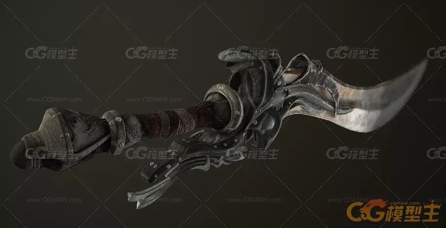 次世代材质魔幻风格刀3D模型-1