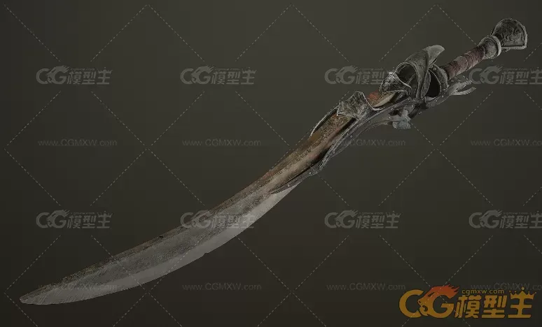 次世代材质魔幻风格刀3D模型-4