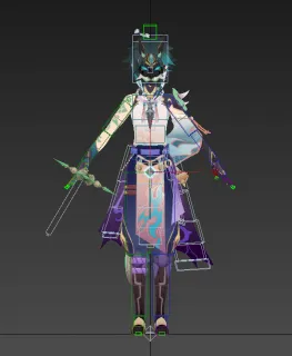 【原神】 魈 3d模型 有绑定