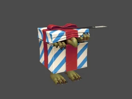 一个盒子怪3D模型